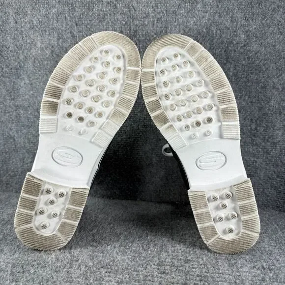 Skechers Heartbeat Loud Platform Sneakers Womens 8.5 Black Patent Y2K Chunky Vtg - Picture 9 of 11